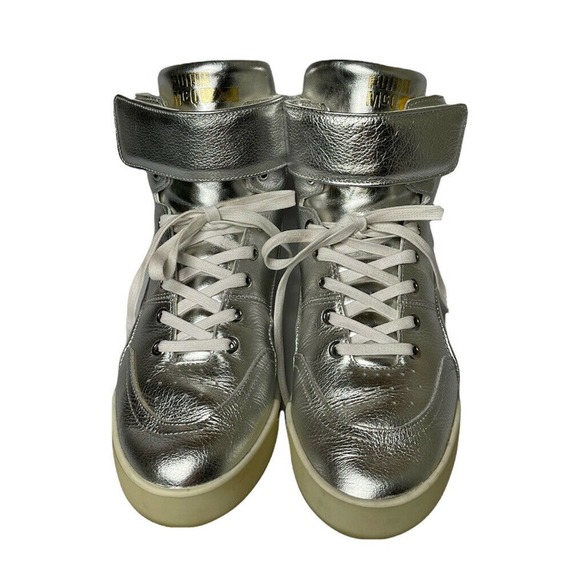 Mens Alexander Mcqueen x Puma Move Mid Metallic Silver Sneakers 361673-01 US 8.5 main image 4